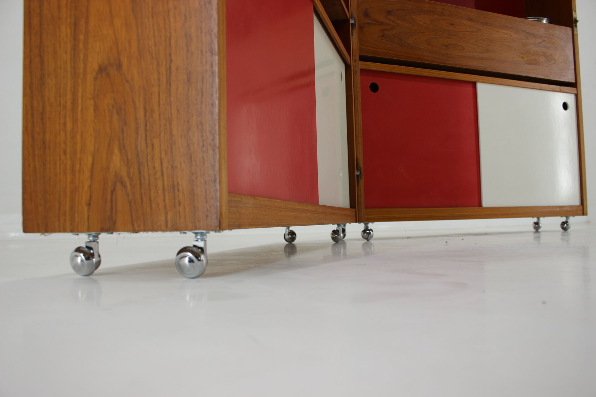 Teak folding bar by Johannes Andersen, Denmark 1960