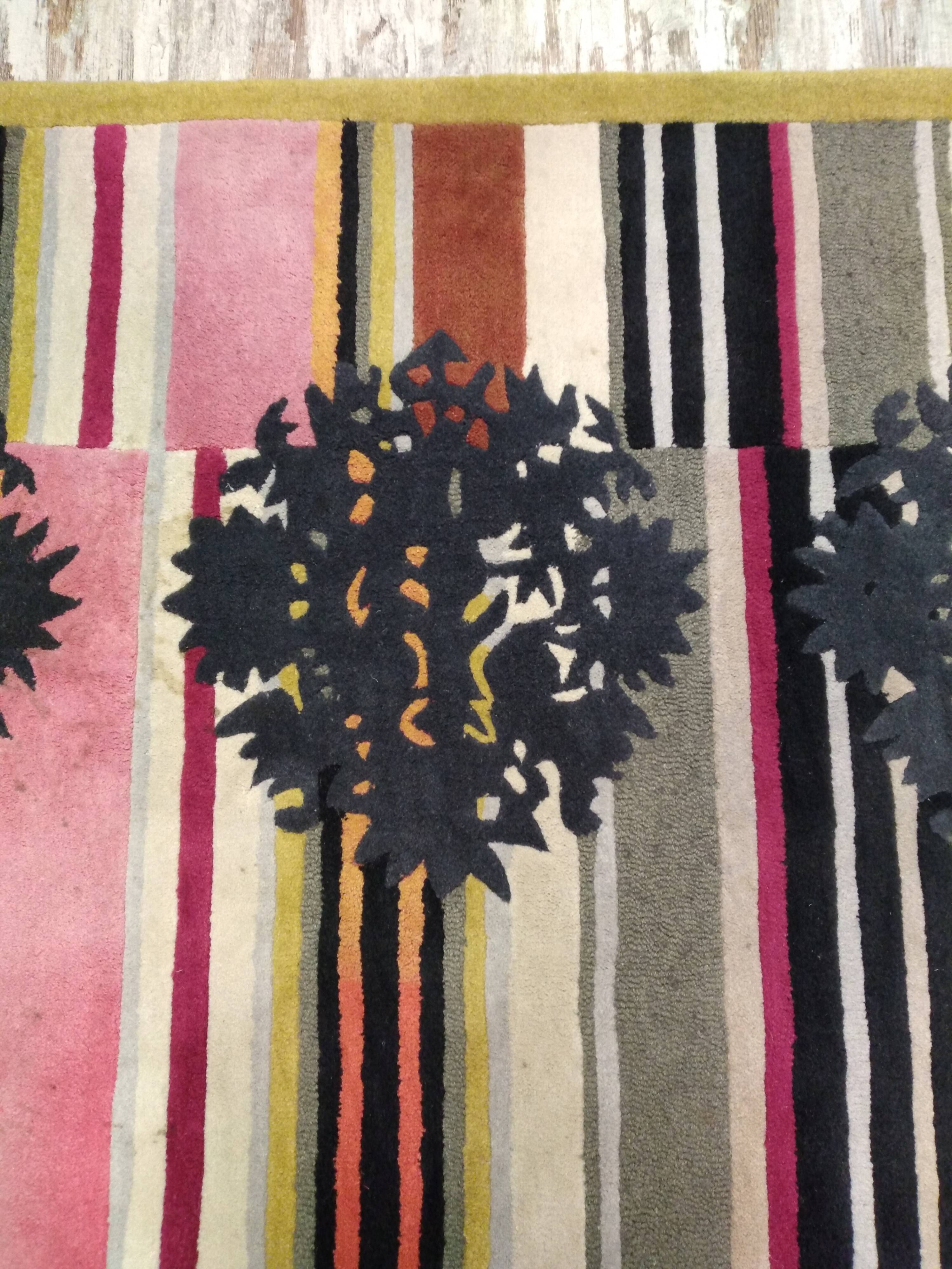 Kenzo rug "red pigalle" vintage