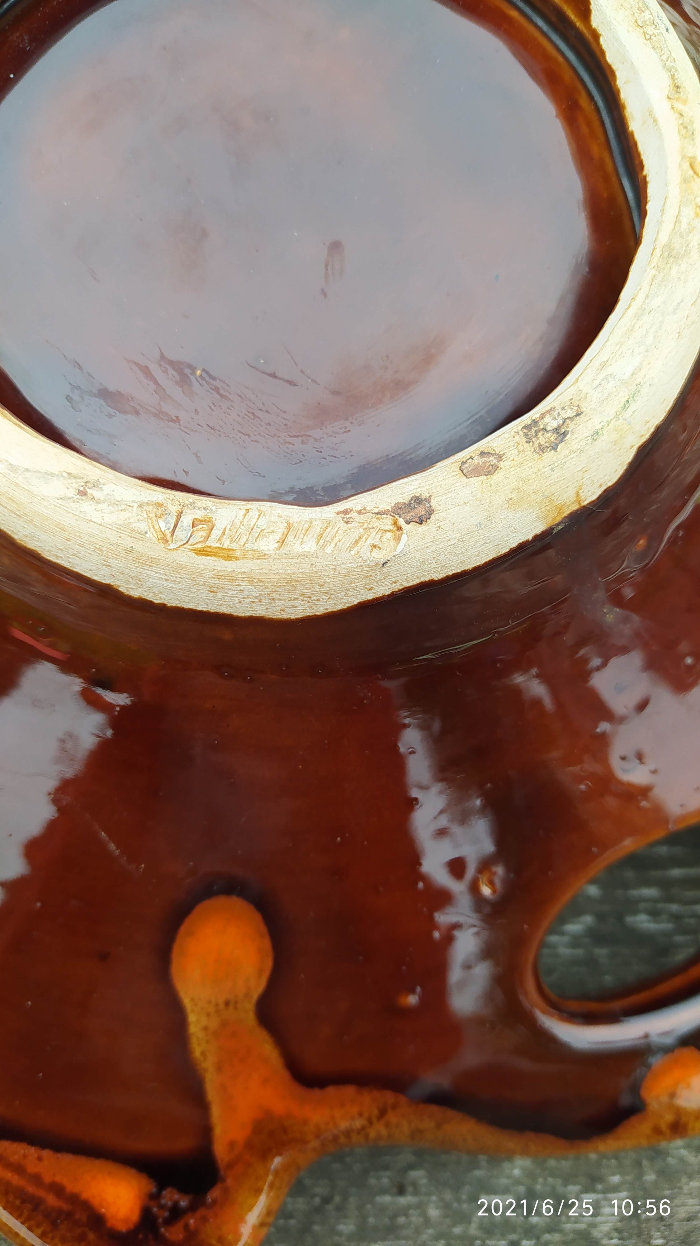 enamelled fruit cut Vallauris