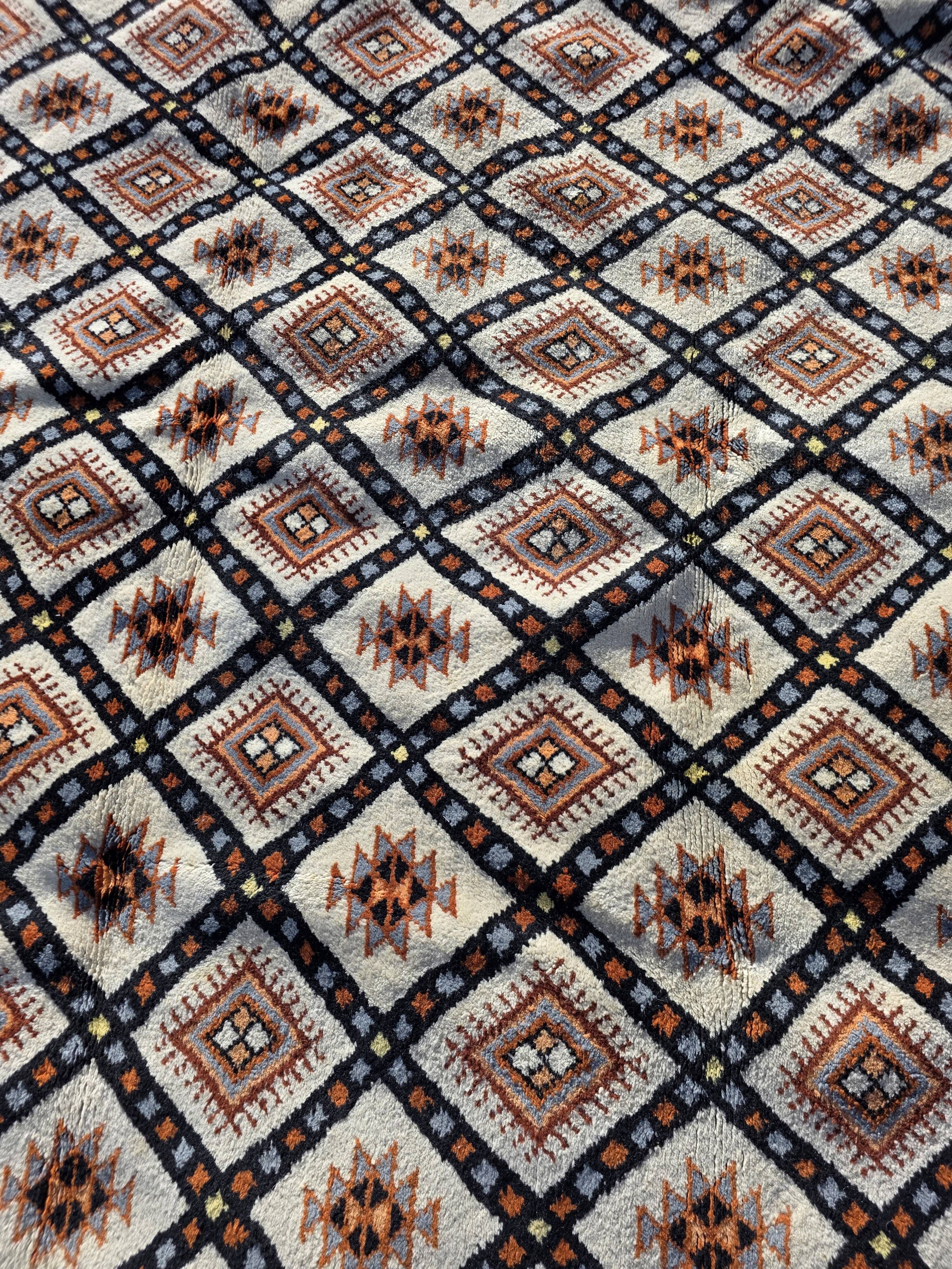 Tapis scandinave en laine des années 60/70