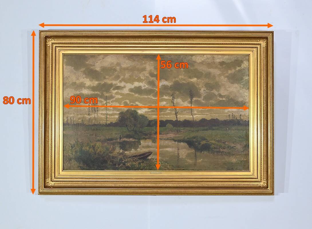 Oil on canvas, signed Cheret – Mid 19th century