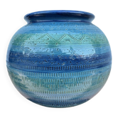 Ceramic cache pot Bitossi Aldo Londi 1960s