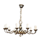 Lustre laiton, 10 feux