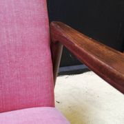 Pair of armchairs pink, czech