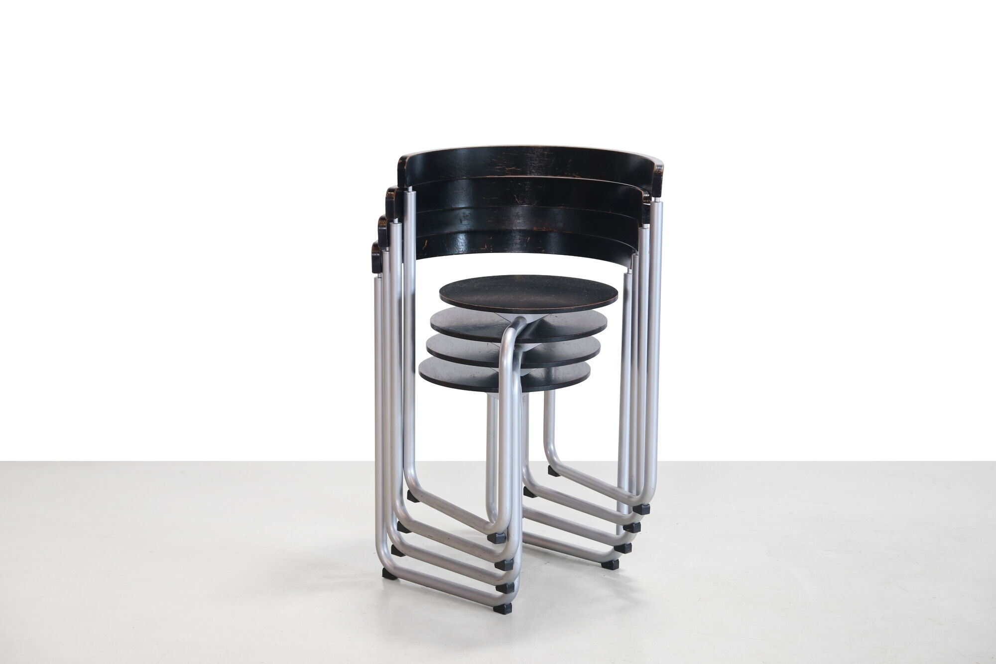 Sculptural Erik Magnussen Parken chairs for Paustian, 1980's