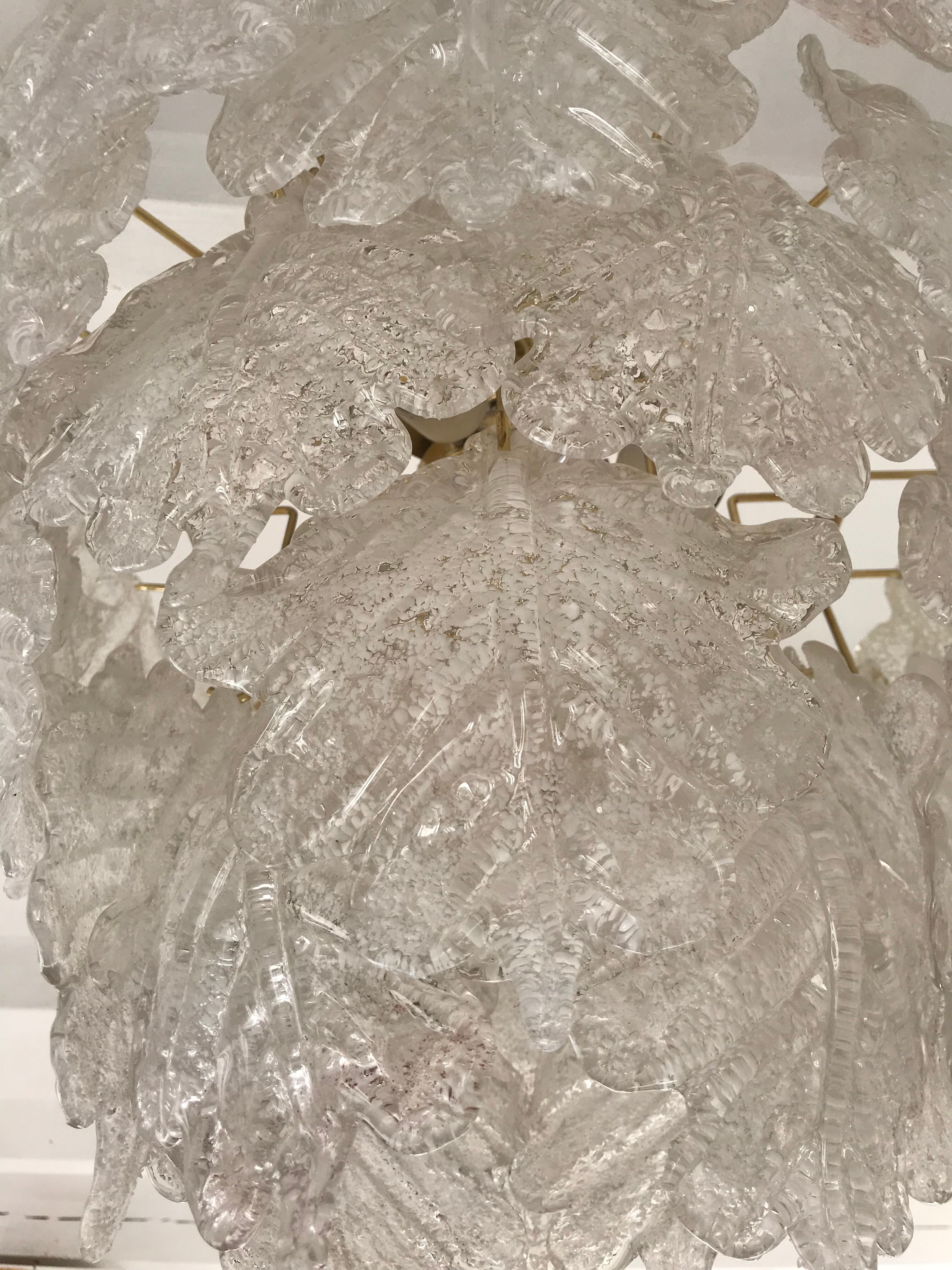 Mazzega chandelier in Murano glass 1960