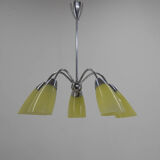 Mid-century 5-flamming chandelier, 1950s