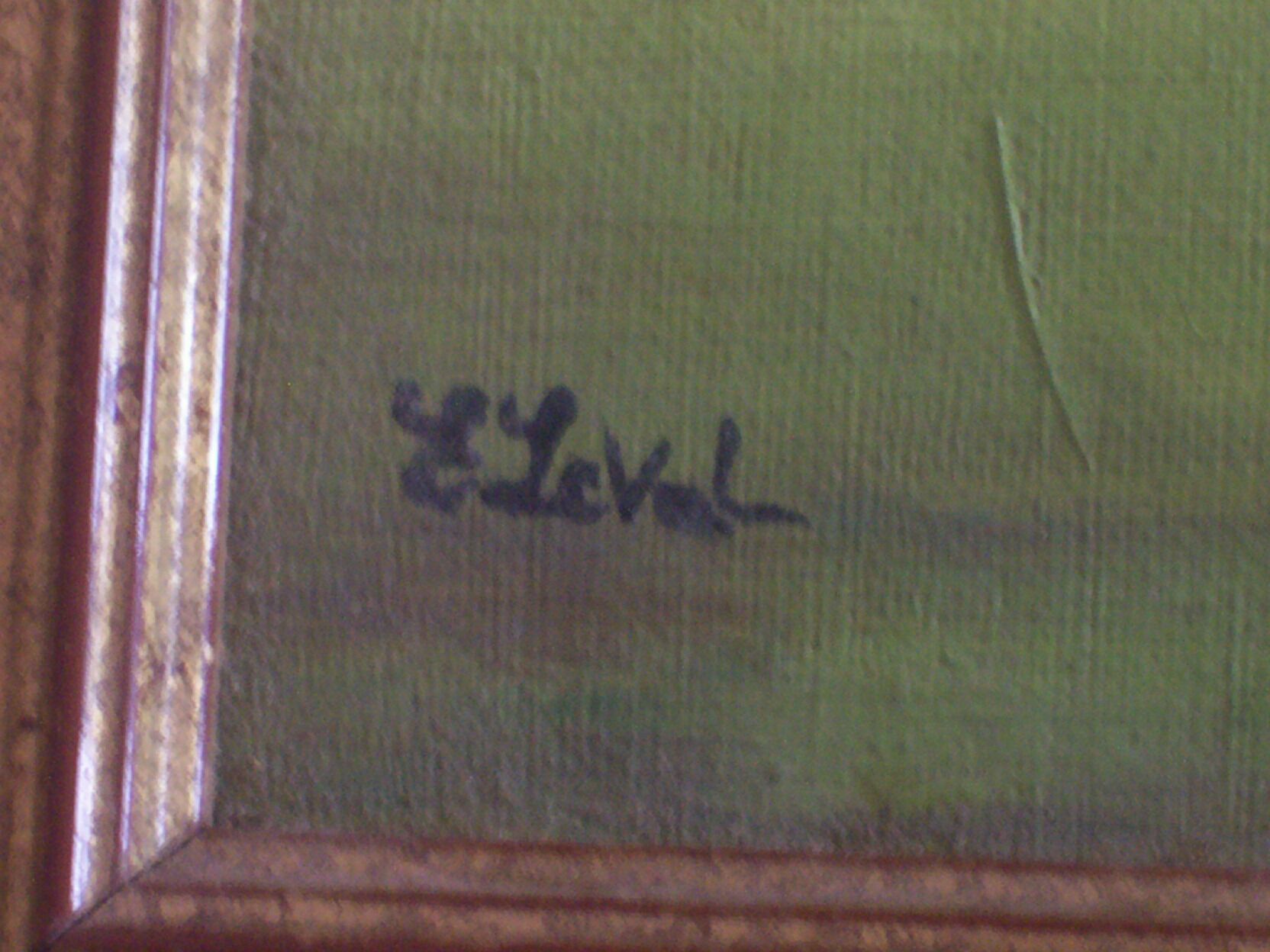 Painting by E. Leval