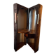 Brown vintage dressing table Massoni for Poltrona Frau