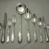 Housewife SFAM model Chambly rocker Louis XV silver metal wooden box