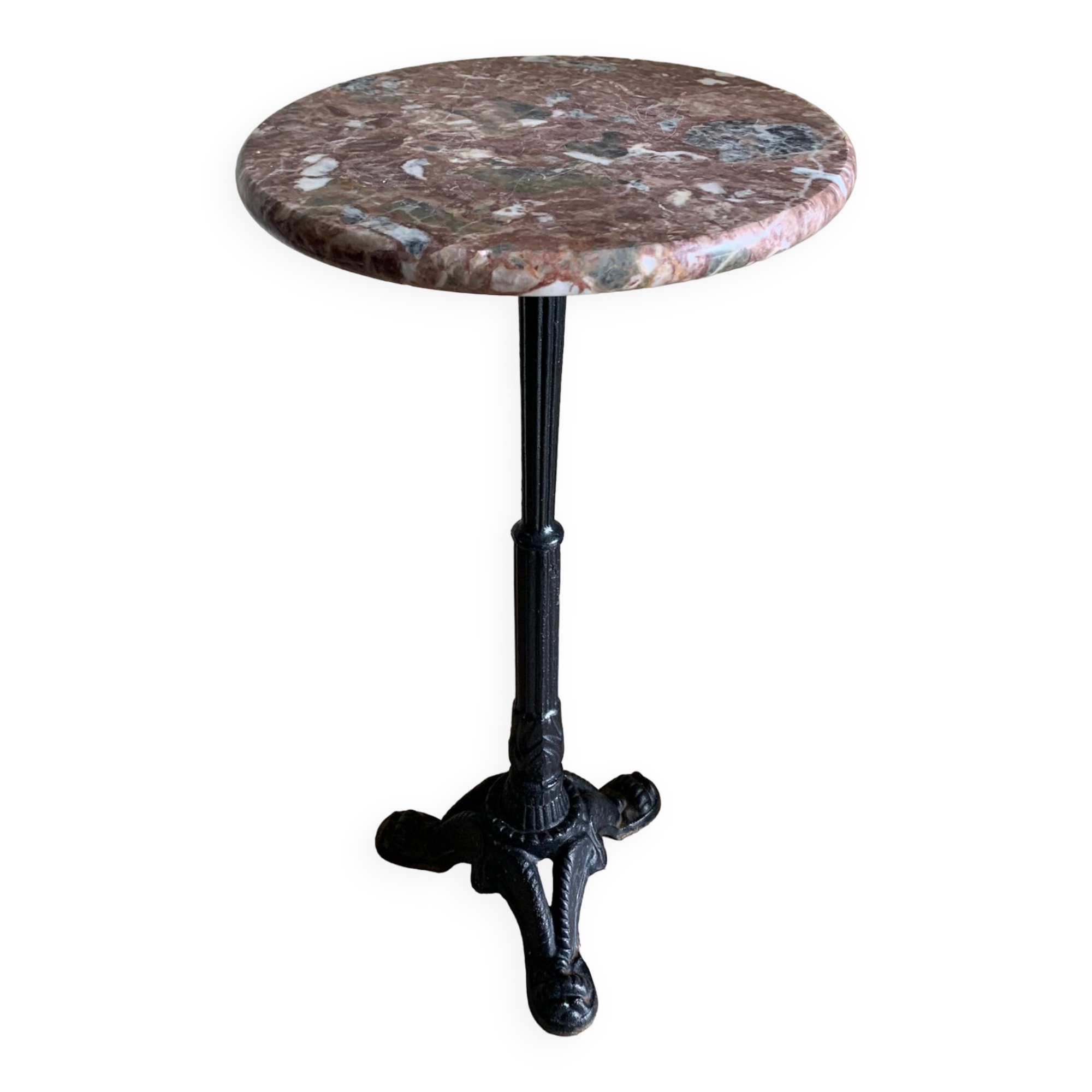 Mini bistro style pedestal table