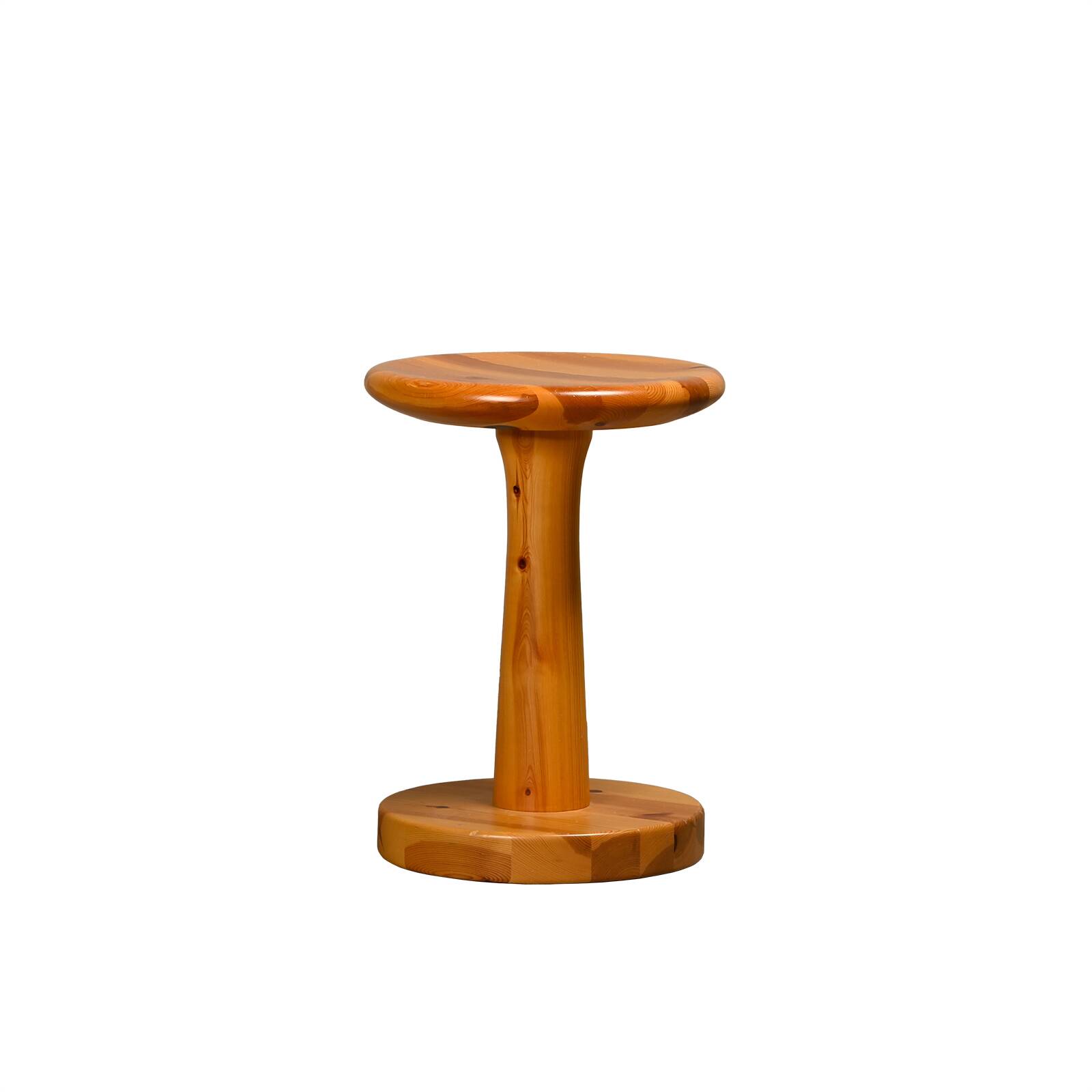 Rainer Daumiller Stool in solid naturel pine for Hirtshals Savværk, Denmark 1970