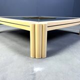 Vintage lacquer coffee table by Alain Delon for Maison Jansen, 1970s