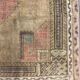 Turkish rug 266x91 cm wool vintage shabby chic runner green, beige