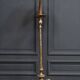 Lampadaire en bronze doré Napoléon III pieds griffes décor de feuillage