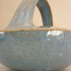 Teapot, enameled ceramic art, signed Michel Vergnes, Kerbénoën pottery