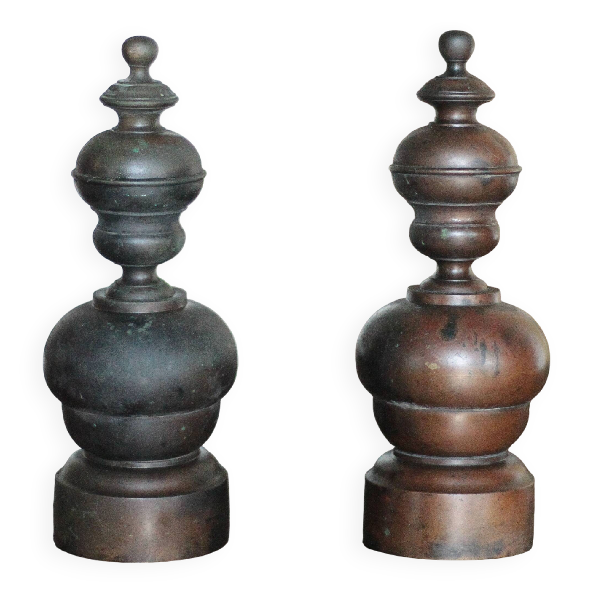 Vintage chenets, pair of chenets, fireplace accessory.