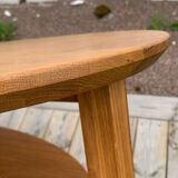 Solid beech coffee table - Sweden 70s/80s
