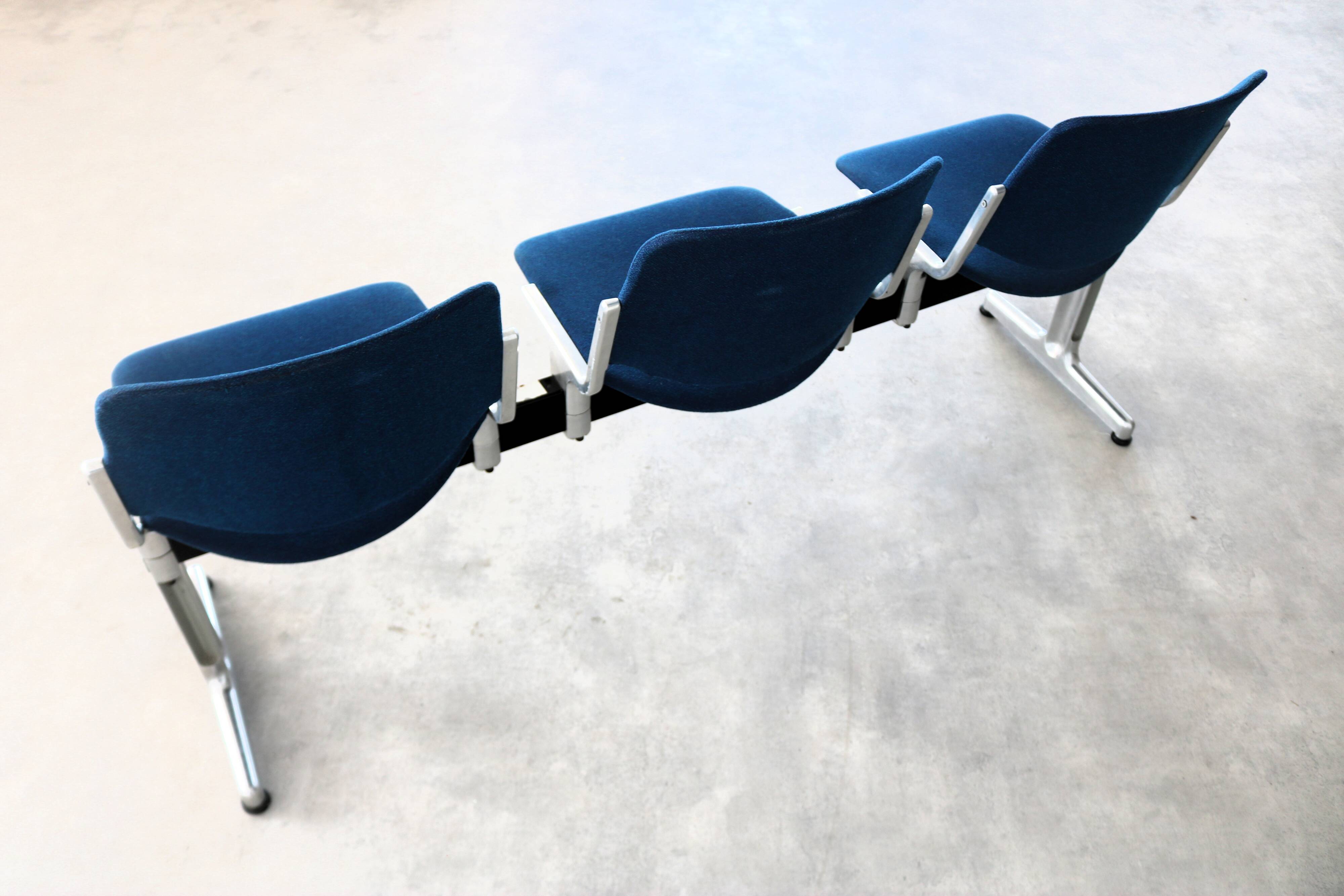 Vintage bench | waiting room bench | 1970s | Castelli