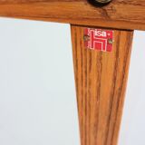 Gio Ponti Coffee Table for Isa Bergamo in oak with Round Cristal Top, 1957