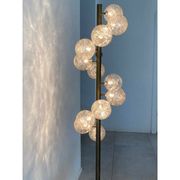 Contemporary Spheres With Gold Murano Glass Burnished Floor Lamp