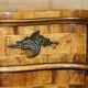 Antique Italian writing desk in olive wood circa 1860