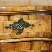 Antique Italian writing desk in olive wood circa 1860