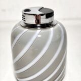 Encendedor de mesa "Tommaso Barbi" de cristal. Italia, 1970s.