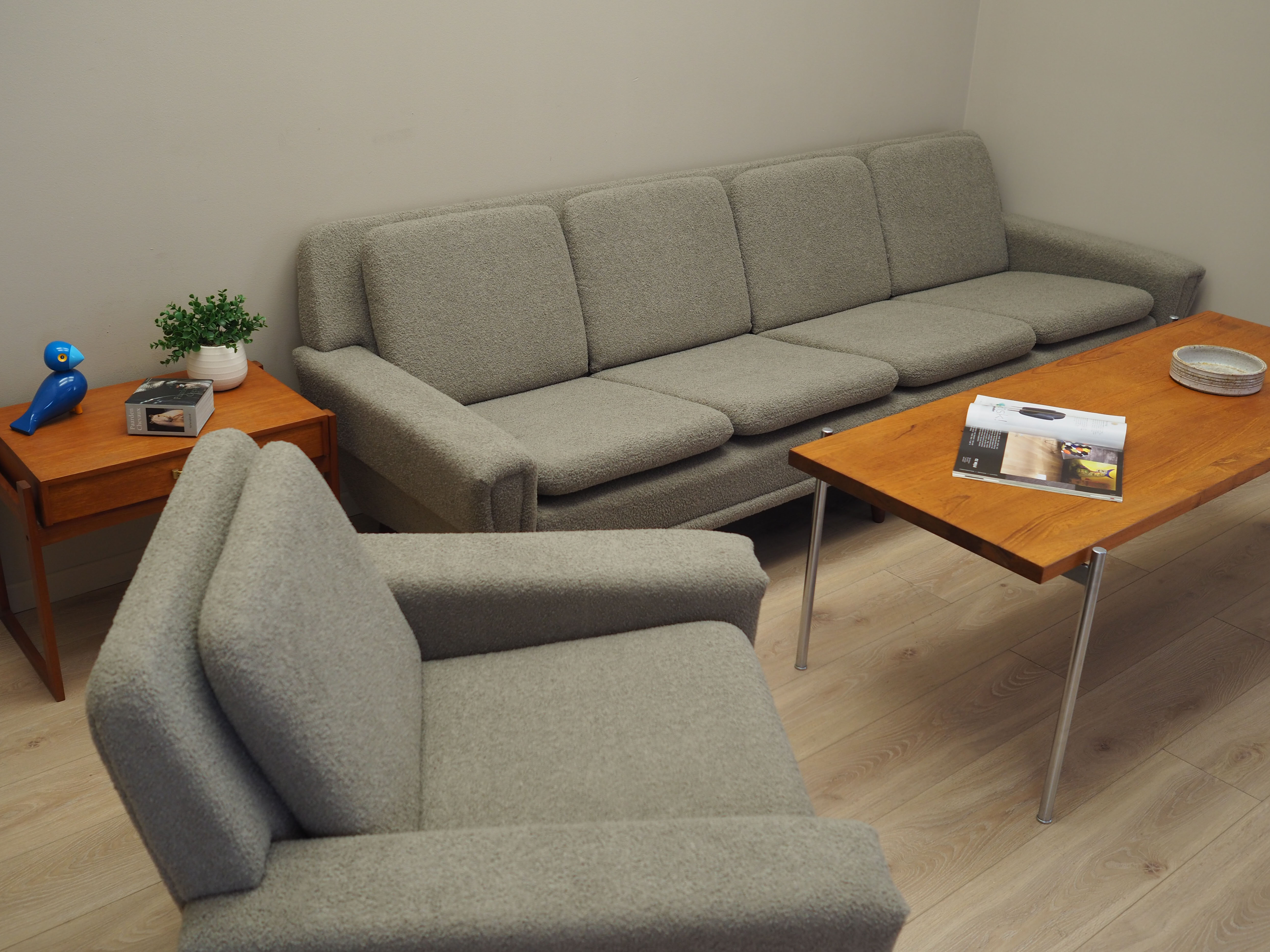 Grey sofa, Danish design, 1970s, production: Denmark