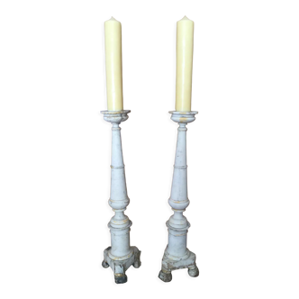 Ancient church candle holders