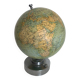 Vintage 1900 terrestrial globe by Bertaux and Thomas in plaster