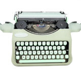 Hermes Baby green lime typewritter revised new ribbon