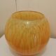 Vintage yellow and orange glass vase vintage