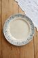 Round serving dish in Creil and Montereau ironstone - Blue decoration