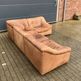 De Sede Ds46 Modulair 5mm Buffel leather NECK Cognac Bruin