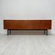 1960s Large Vintage Minimalistic Teak Sideboard with Metal Legs