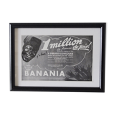 Publicité "Banania" magazine l'Illustration années 30 encadrée