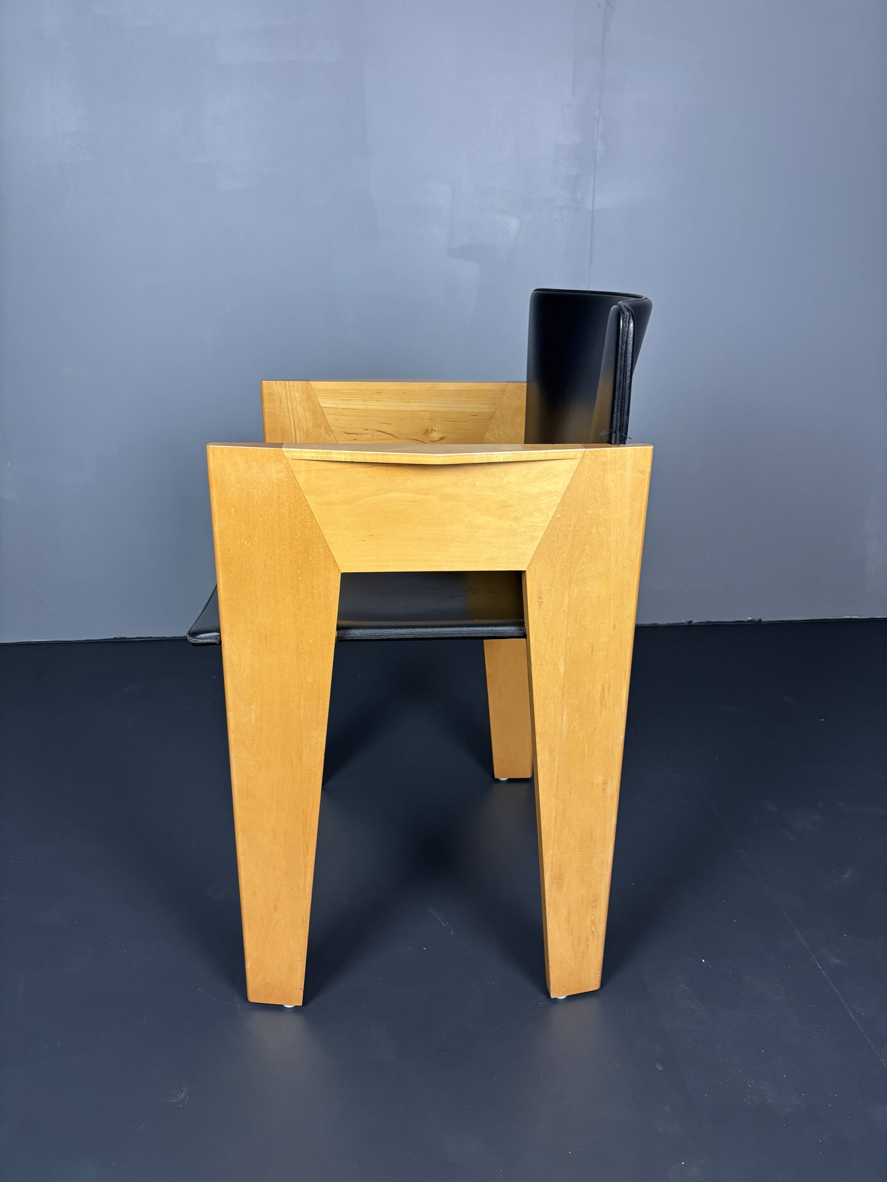 set 6 Modernist dining chairs by Arnold Merckx for Arco, Dutch design 1980s