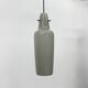 Mid-century grey glass pendant hanging lamp , 1960s Scandinavian