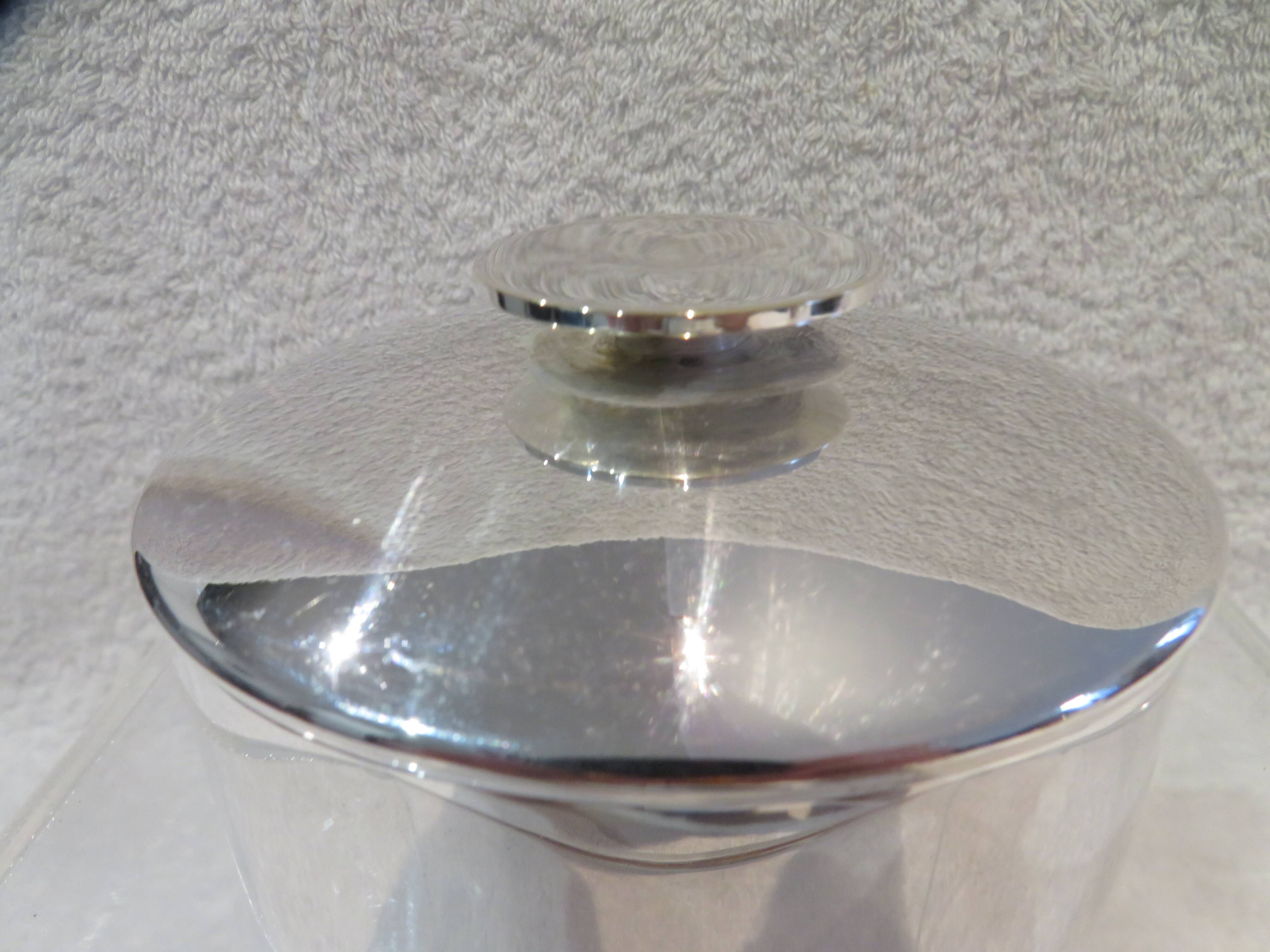 Christofle silver plated sugar bowl, Mercury model, Lino Sabattini