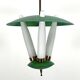 Mid-Century green three opaline glasses lantern. Italy 1950s