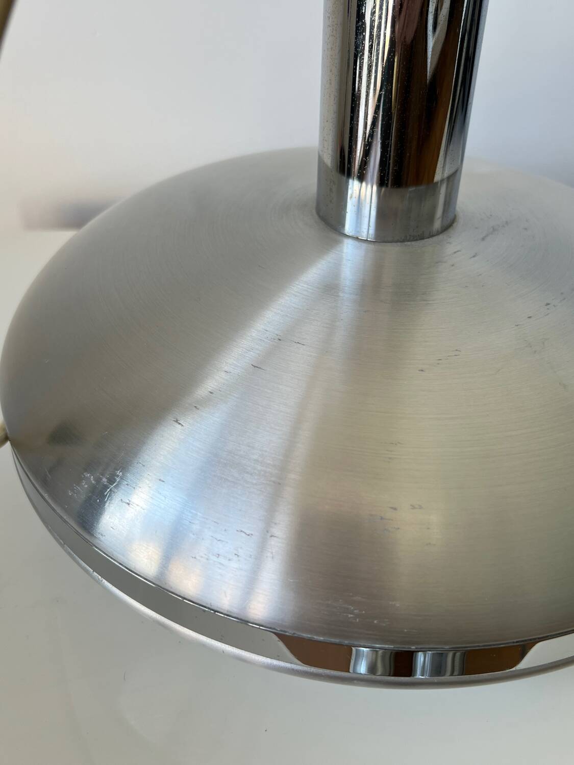 Suspension vintage UFO aluminium space age - années 70