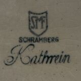 Cake dish from the 70s, ceramics from the Black Forest, Schramberg factory