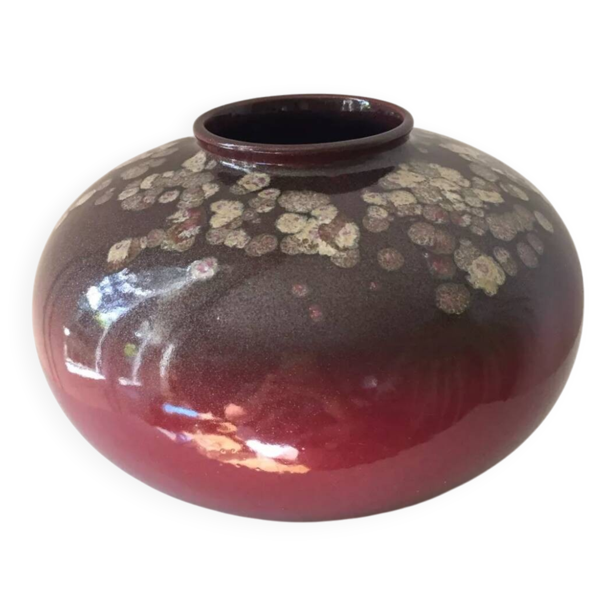Oval ball vase West Germany vintage 1970