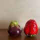 Salt and pepper eggplant strawberry
