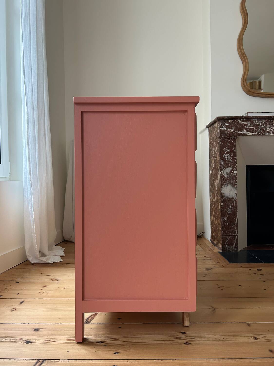 Colorful vintage dresser