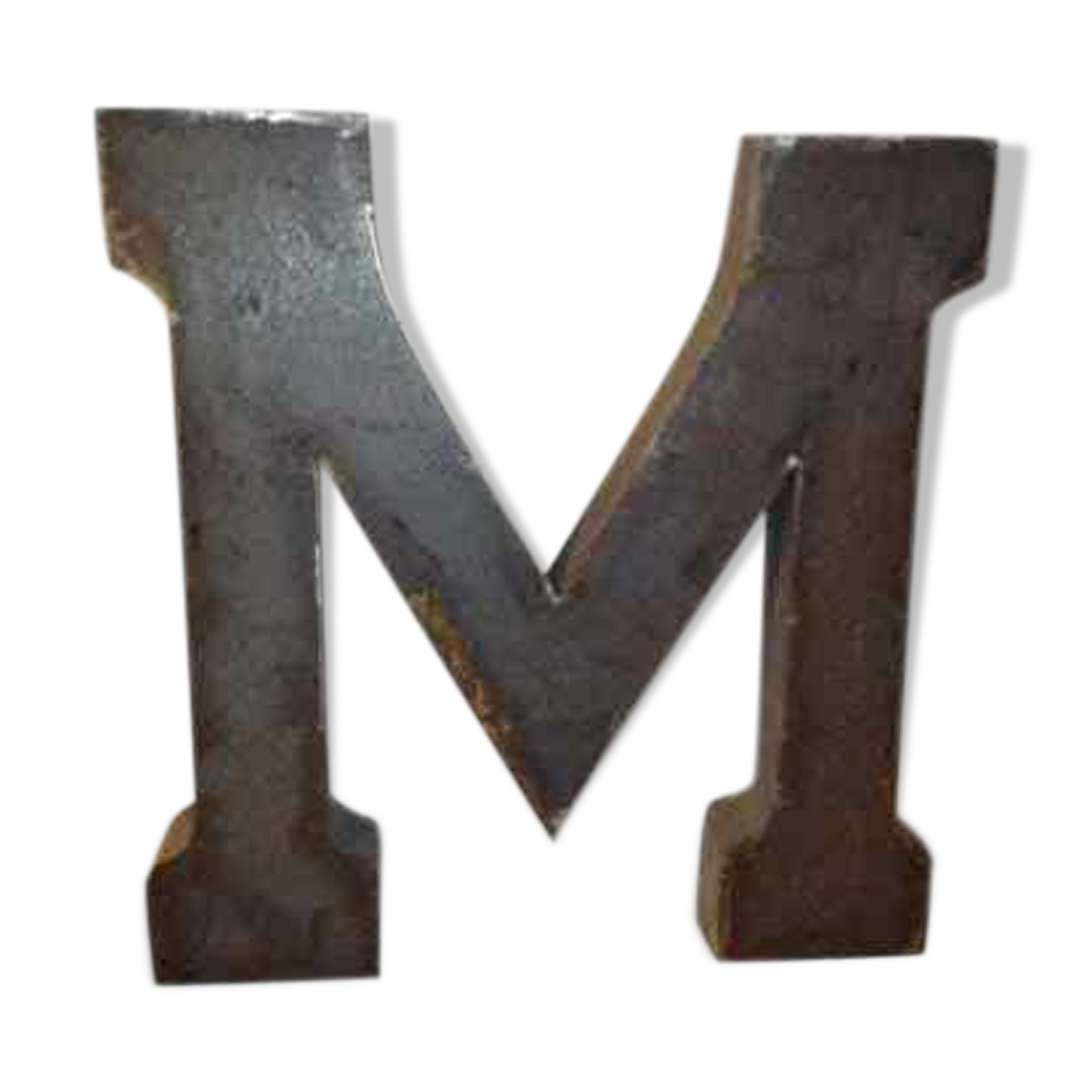 "m" iron industrial letter