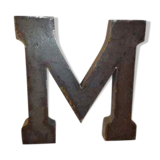 "m" iron industrial letter