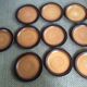 Series of 10 flat sandstone plates