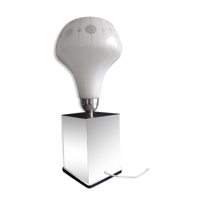 lampe métal chromé